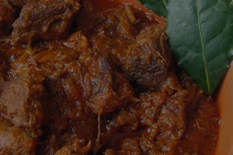 Boar stewed