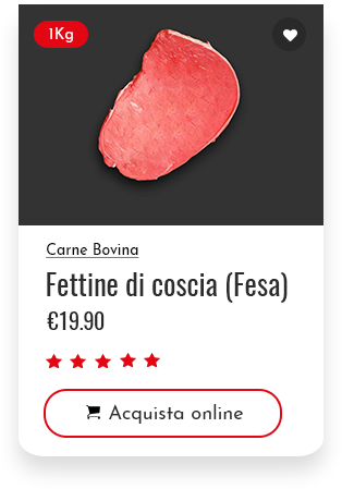 vendita fettine di coscia