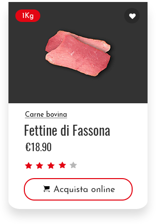 vendita carne di fassona
