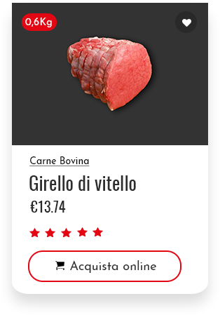 vendita girello di vitello