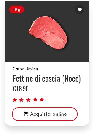 vendita fettine di coscia