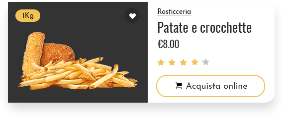 vendita patate e crocchette
