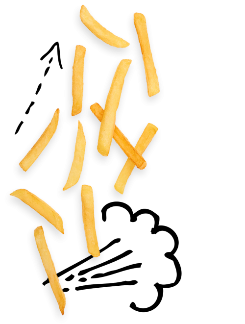 vendita patatine fritte rosticceria