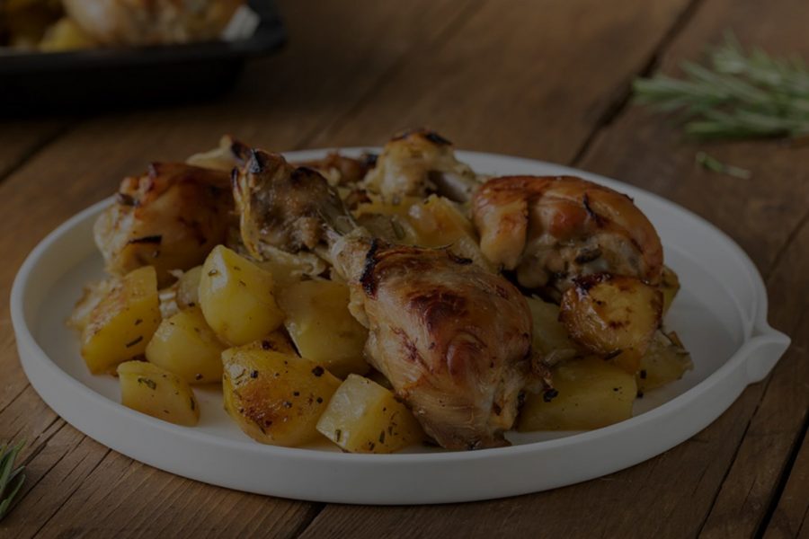 Pollo e patate al forno