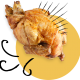 vendita polli arrosto