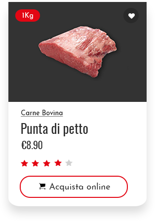 vendita punta di petto bovina