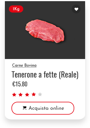 vendita tenerone a fette
