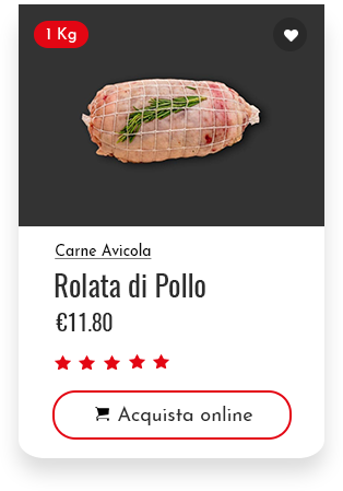vendita rolata di pollo